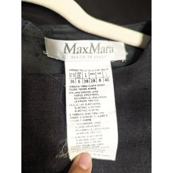 MaxMara Gray and Brown Mini Dress - Picture 15 of 15